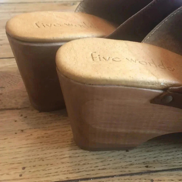 Five Worlds Cordani Zorba Platform Clogs. Size 11 - Picture 5 of 11